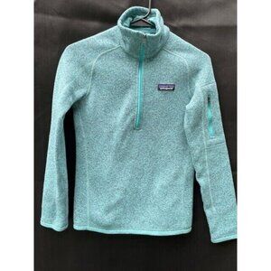 Patagonia Women's Better Sweater 1/4-Zip Fleece Mint Green Teal Size XXSmall